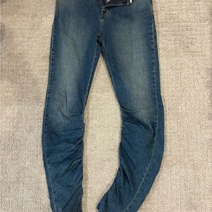 Free People Dark Blue Skinny Jeans